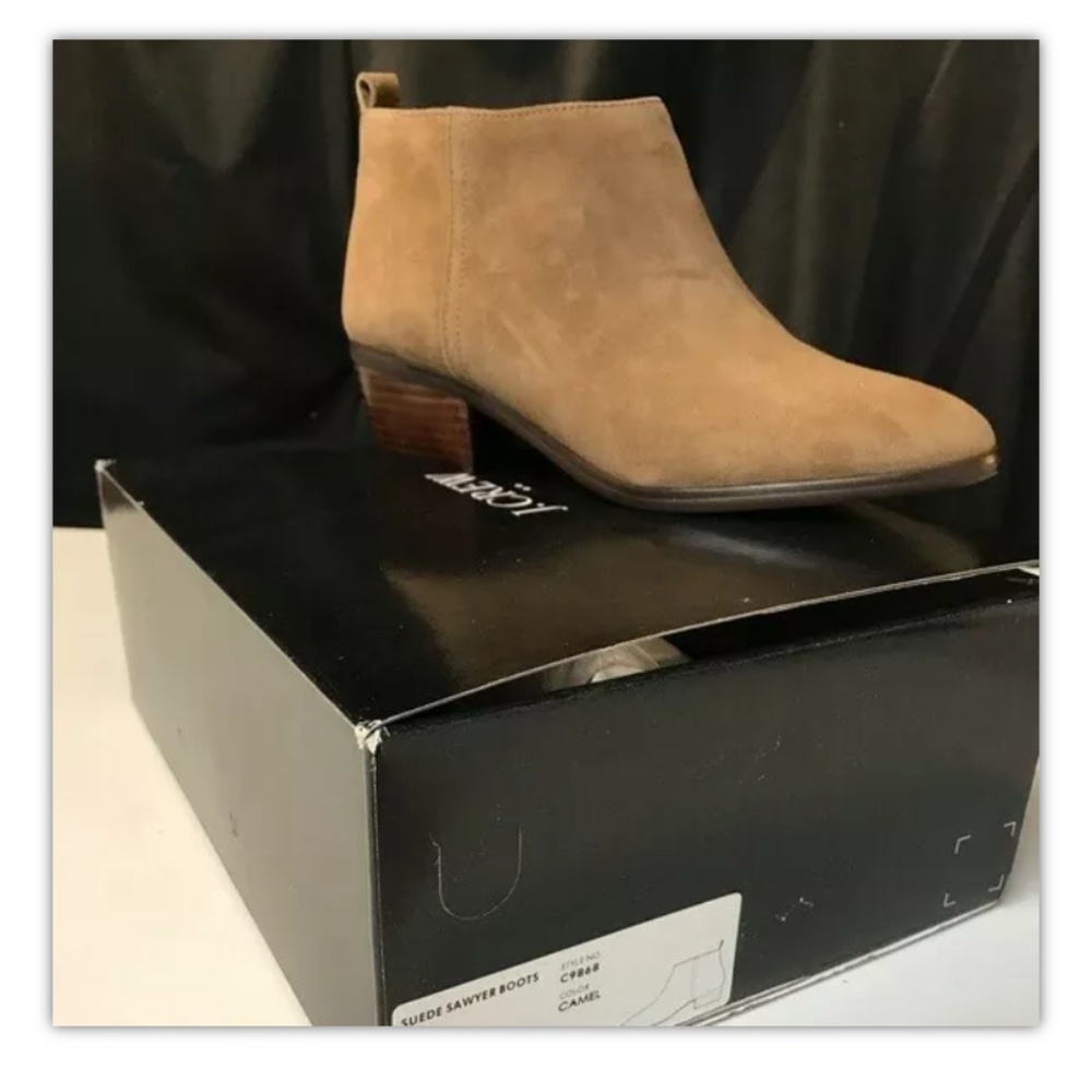 J Crew Suede Sawyer Boots in Camel NWT sz 7.5
